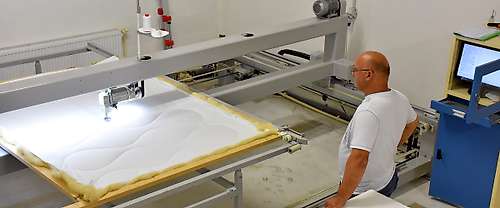 The steps of making a pure new wool duvet