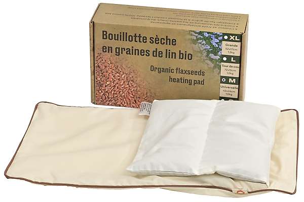 Bouillotte sèche universelle 42x24cm en graines de lin bio 3 / 9