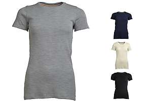 Ženska majica kratkih rukava slim fit Altai - 100% ekstra fina merino vuna