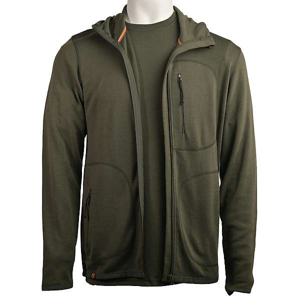 Men Merino Wool Active Hoodie with Zipper - Katun - 100% Merino - 250gsm 2 / 5