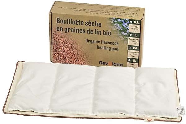 Bouillotte sèche universelle 42x24cm en graines de lin bio 4 / 9