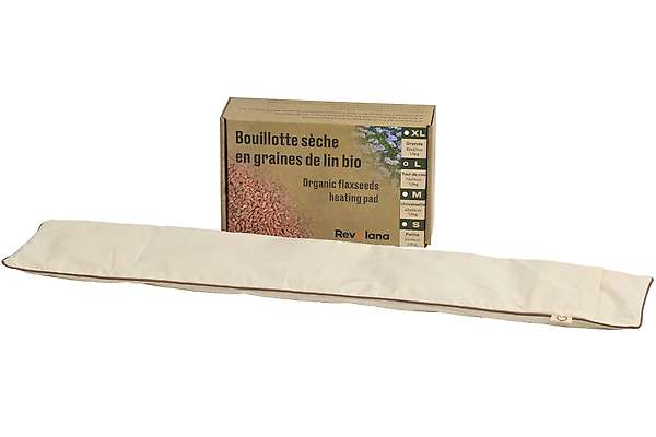 Neck and shoulders organic flax seeds heat pack - 72x15cm 2 / 9