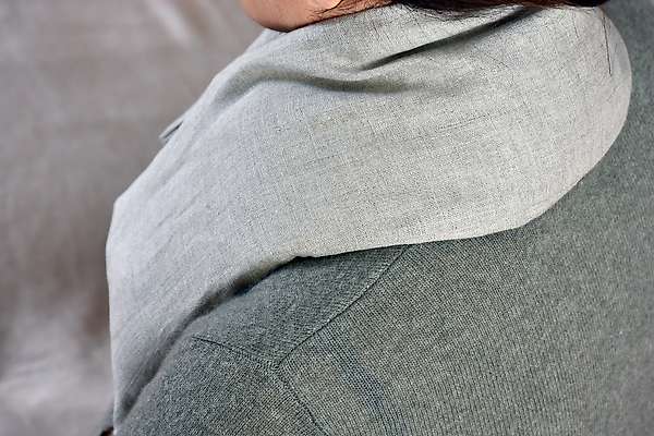 Neck and shoulders organic flax seeds heat pack - 72x15cm 9 / 9