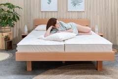100% natural latex core, with pure wool mattress topper, our mattresses combine all the benefits of wool (breathable and regulating) with all the benefits of genuine natural latex (flexibility and resilience).