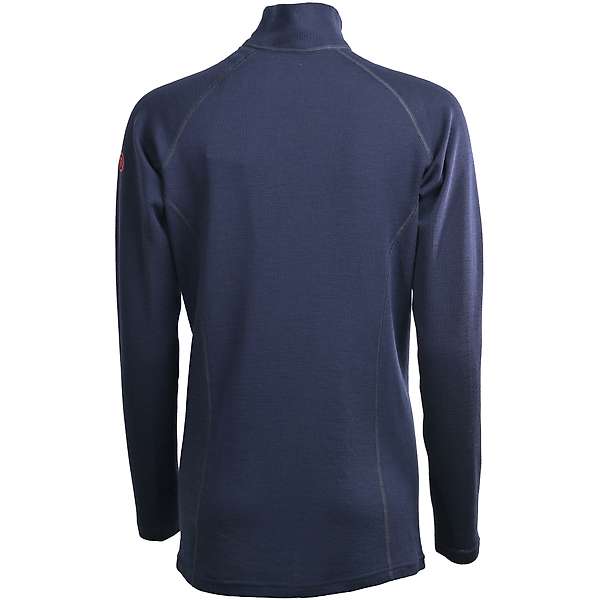 Women's long sleeve zip neck top Altai - 100% extra fine merino 19 / 29