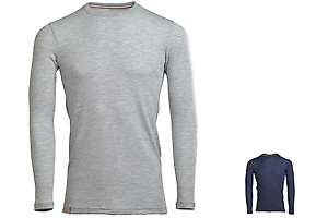 Muška majica dugih rukava slim fit Altai - 100% ekstra fina merino vuna - 3XL
