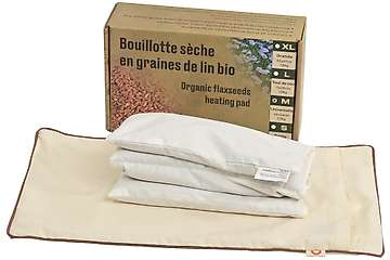 Bouillotte sèche universelle 42x24cm en graines de lin bio