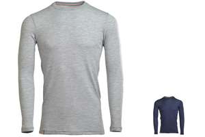 Muška majica dugih rukava slim fit Altai - 100% ekstra fina merino vuna - 3XL