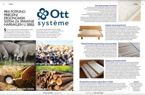 Ecovolve article in Hoteli & Restorani number 11