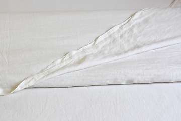 Flat sheet pure washed linen