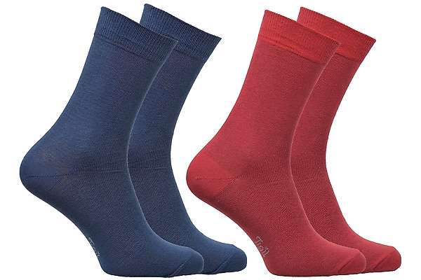 Opala čarape duge - 98% organski pamuk - jednobojne - set od 2 5 / 5