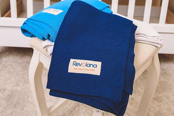 Knited organic cotton baby blanket - 70x100cm 4 / 7