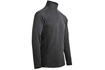 Muška majica zip kragna dugih rukava Altai - 100% ekstra fina merino vuna