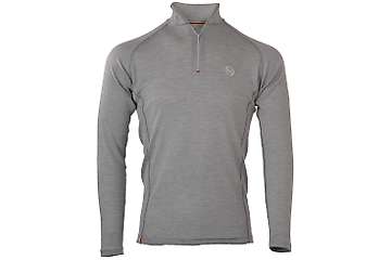 Muška majica zip kragna dugih rukava Altai - 100% ekstra fina merino vuna