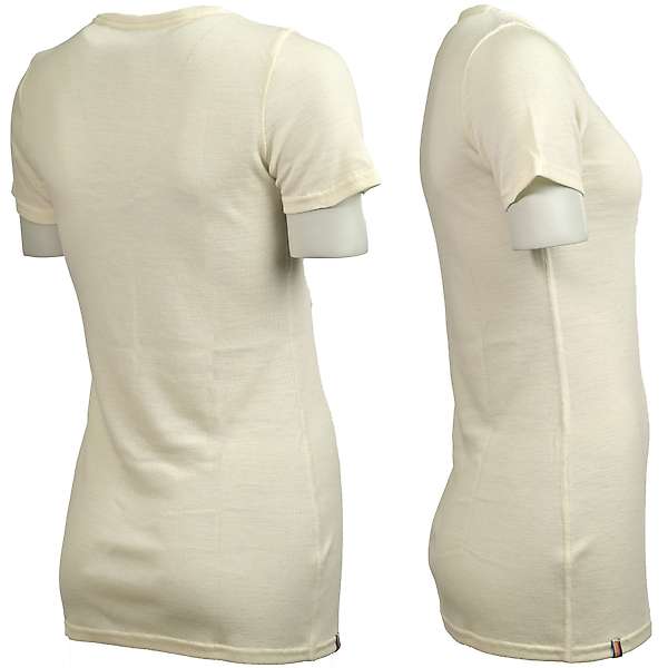 Women's short sleeve slim fit top Altai - 100% extra fine merino 3 / 32