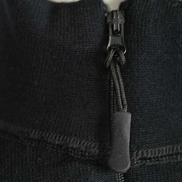 Unisex long sleeve slim fit zip neck top Elbrus - 88% extra fine merino 14 / 15