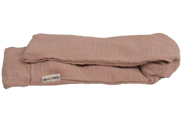 Bouillotte sèche tour de cou 72x15cm en graines de lin bio avec housse externe 3 / 3