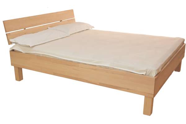 Solid wood bed Stella, Beech, Natural oil finish 3 / 4