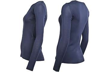 Ženska majica dugih rukava slim fit Altai - 100% ekstra fina merino vuna