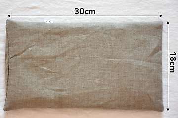 Small organic flax seeds heat pack 30x18cm