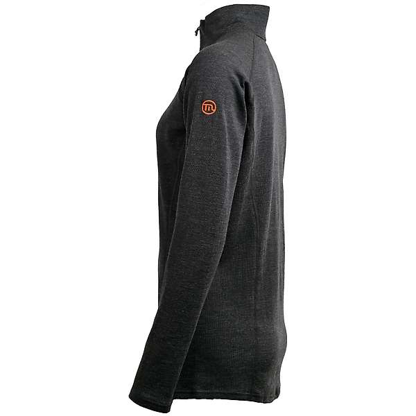 Women's long sleeve zip neck top Altai - 100% extra fine merino 25 / 29