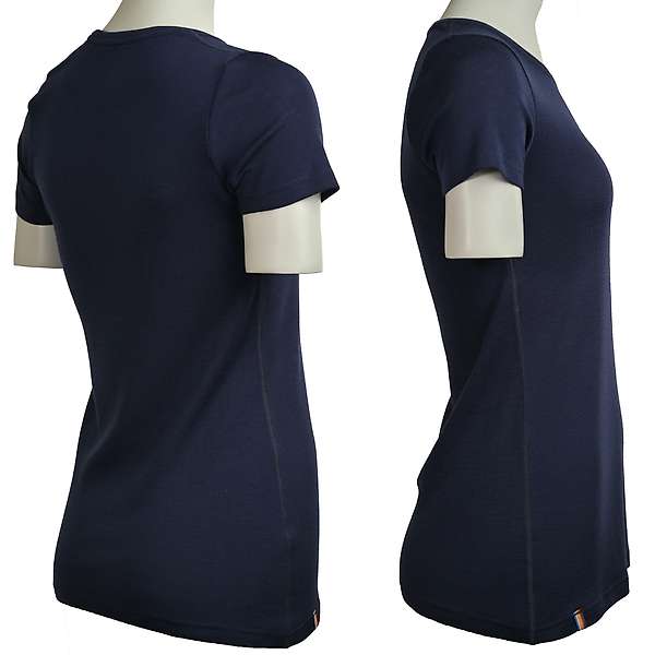 Women's short sleeve slim fit top Altai - 100% extra fine merino 19 / 32