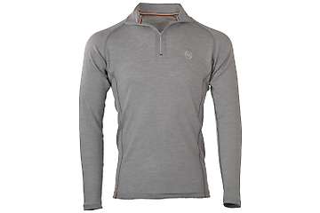 Muška majica zip kragna dugih rukava Altai - 100% ekstra fina merino vuna