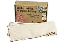 Bouillotte sèche tour de cou 72x15cm en graines de lin bio