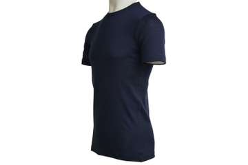 Men's short sleeve slim fit top Altai - 100% extra fine merino