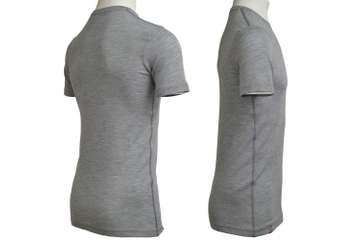 Men's short sleeve slim fit top Altai - 100% extra fine merino