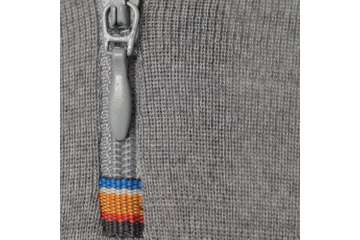 Muška majica zip kragna dugih rukava Altai - 100% ekstra fina merino vuna
