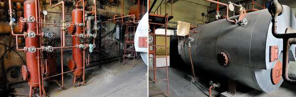The water heating and distribution system.
