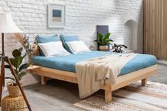 Metal free solid wood beds with natural oil finish. Beautiful models that put the majesty of the wood first. Sturdy and elegant, our beds provide a safe foundation for your sleep.