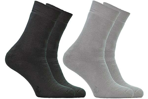 Socks Opala Crew fully cushioned - 88% org. cotton - unicolor - set of 2 pairs 2 / 4