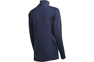 Women's long sleeve zip neck top Altai - 100% extra fine merino