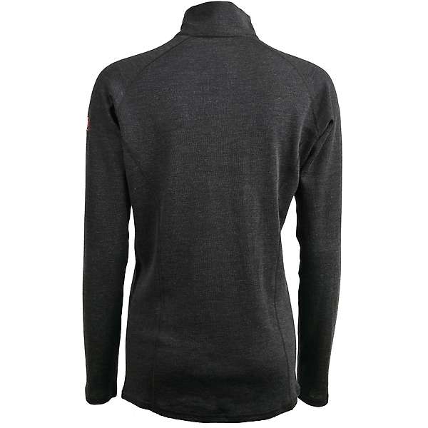 Women's long sleeve zip neck top Altai - 100% extra fine merino 26 / 29