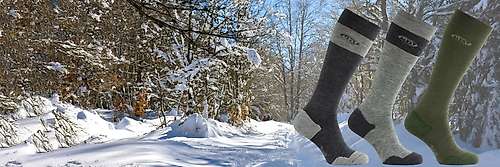 Wool sport socks : Baikal knee