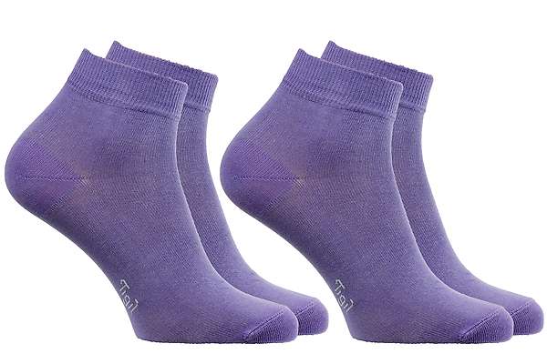 Opala čarape do članka - 98% organski pamuk - jednobojne - set od 2 para 3 / 5