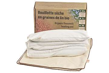 Large size organic flax seeds heat pack - 52x27cm