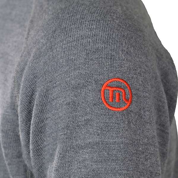 Men long sleeve slim fit zip neck top Elbrus - 100% extra fine merino 6 / 10