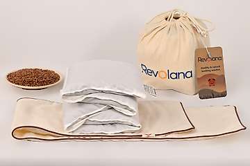 Neck and shoulders organic flax seeds heat pack - 72x15cm