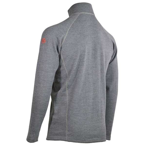Men long sleeve slim fit zip neck top Elbrus - 100% extra fine merino 4 / 5