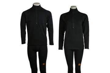 Unisex long sleeve slim fit zip neck top Elbrus - 88% extra fine merino