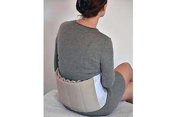 Back belt and flax seeds heat pack