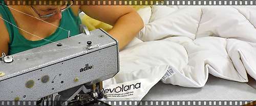 Vidéo des étapes de fabrication d'une couette pure laine Revolana