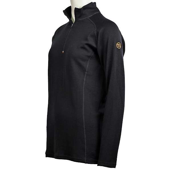 Women's long sleeve zip neck top Altai - 100% extra fine merino 10 / 29