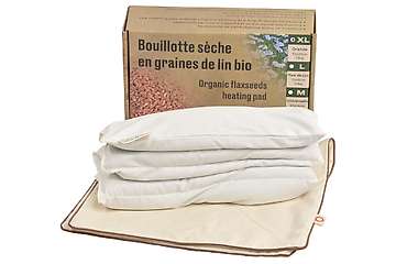 Grande Bouillotte sèche 52x27cm en graines de lin bio