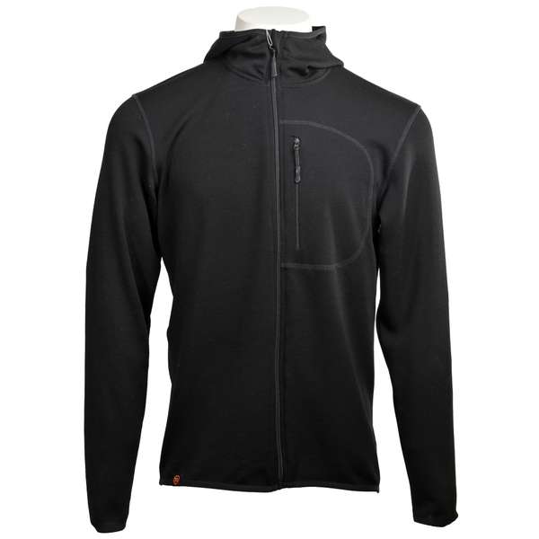 Unisex Merino Wool Active Hoodie with Zipper - Katun - 87% Merino Corespun 1 / 4