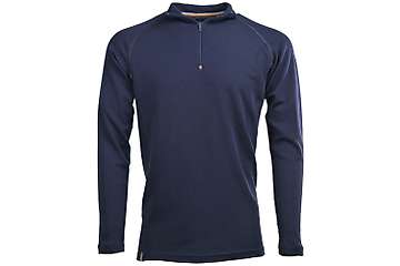 Muška majica zip kragna dugih rukava Altai - 100% ekstra fina merino vuna