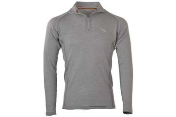 Muška majica zip kragna dugih rukava Altai - 100% ekstra fina merino vuna
